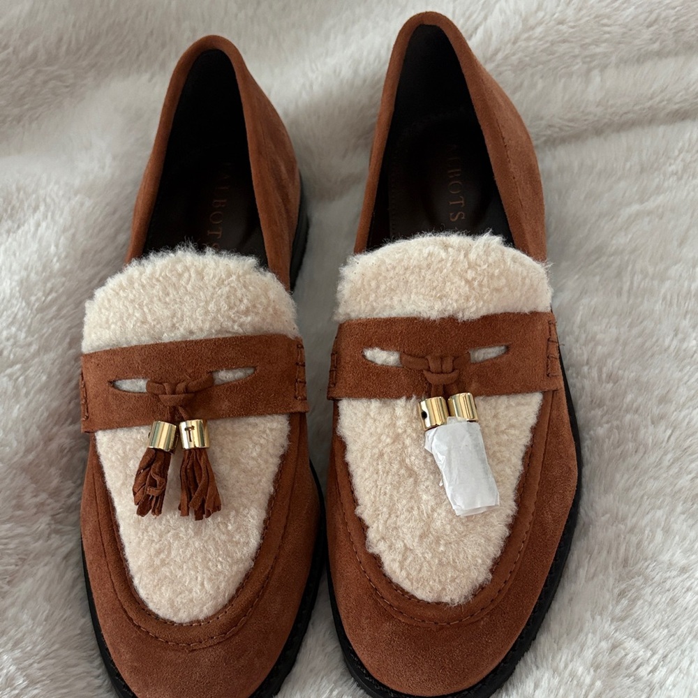 Talbots Brown and Cream Loafers